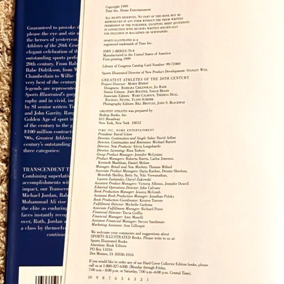 Sports Illustrated Greatest Athletes 20th Century 1999 Sports History Jordan Ali - Picture 5 of 15